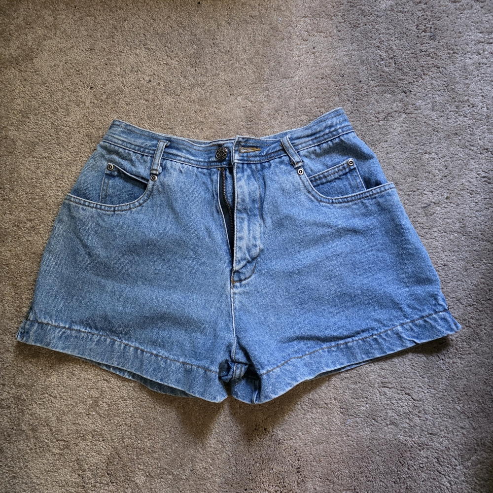 Vintage Beverly Hills Blue Denim Women's Shorts